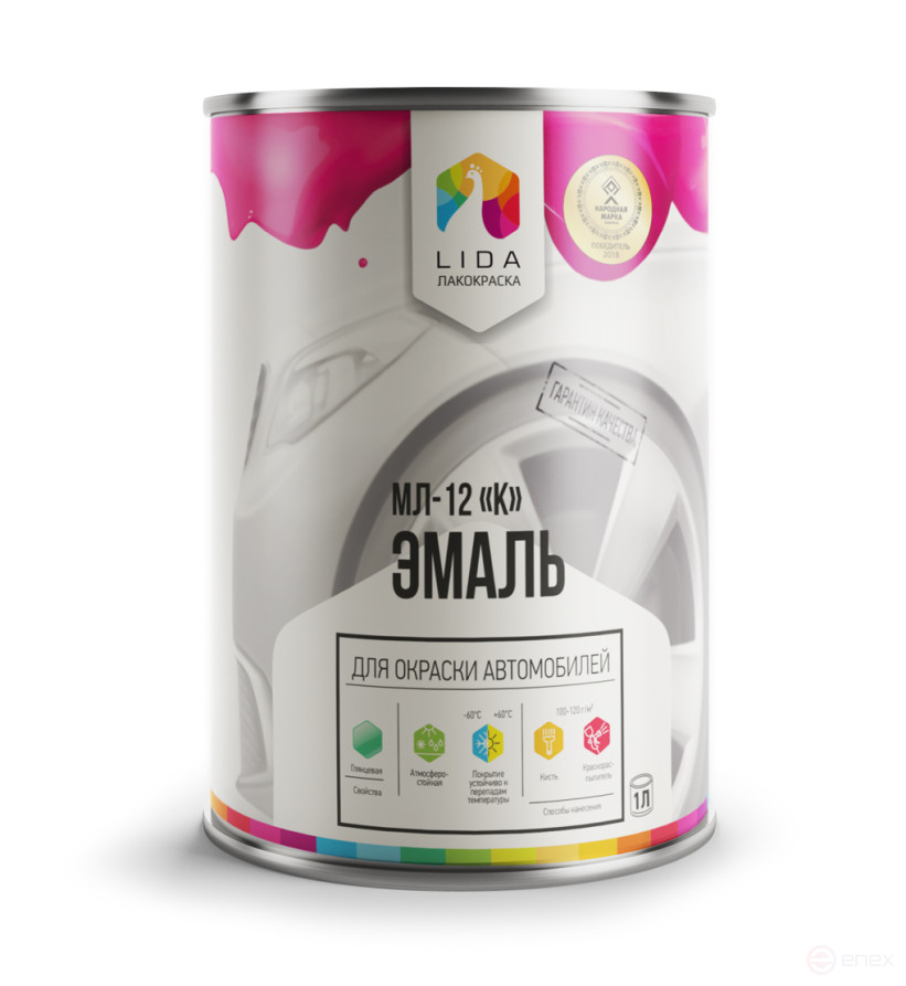 Enamel ML-12 "K" CHERRY