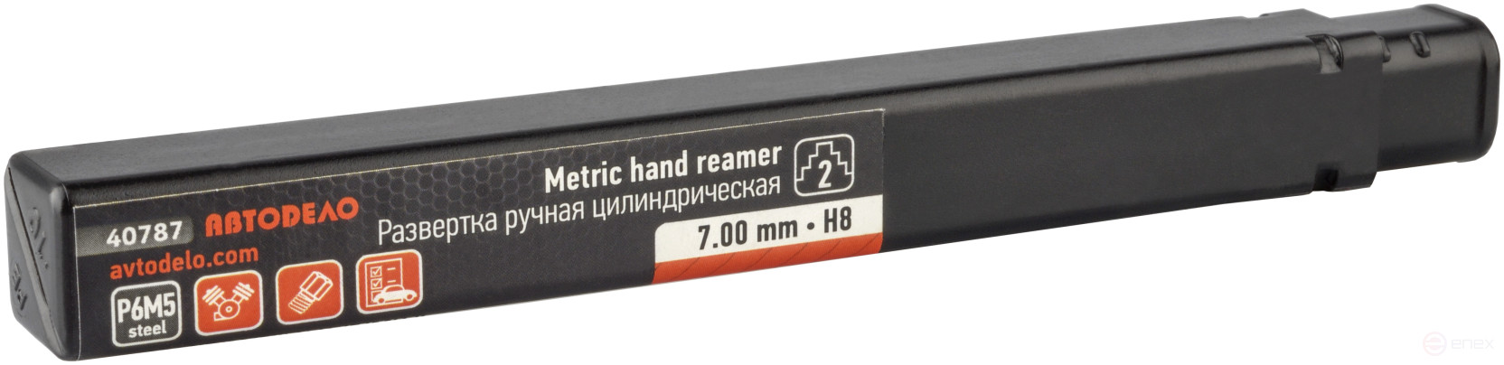 Развертка 7mm (ручная,цилиндрическая) АвтоDело (40787)