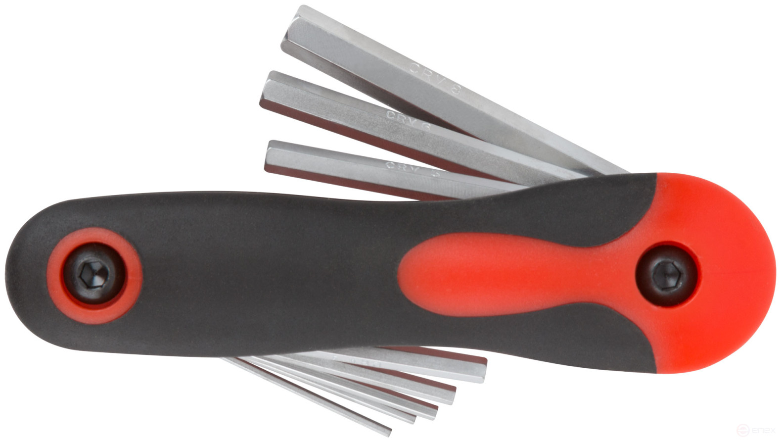 Ключи шестигранные CrV 8 шт.(1,5-8 мм) складные