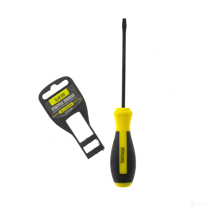 Отвертка плоская SL4х100, Чеглок (12/240)