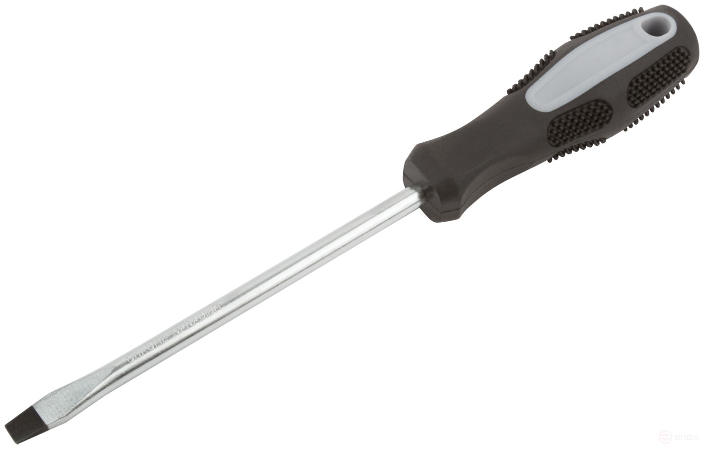 Screwdriver "Master", CrV steel, rubberized handle 8x150 mm SL