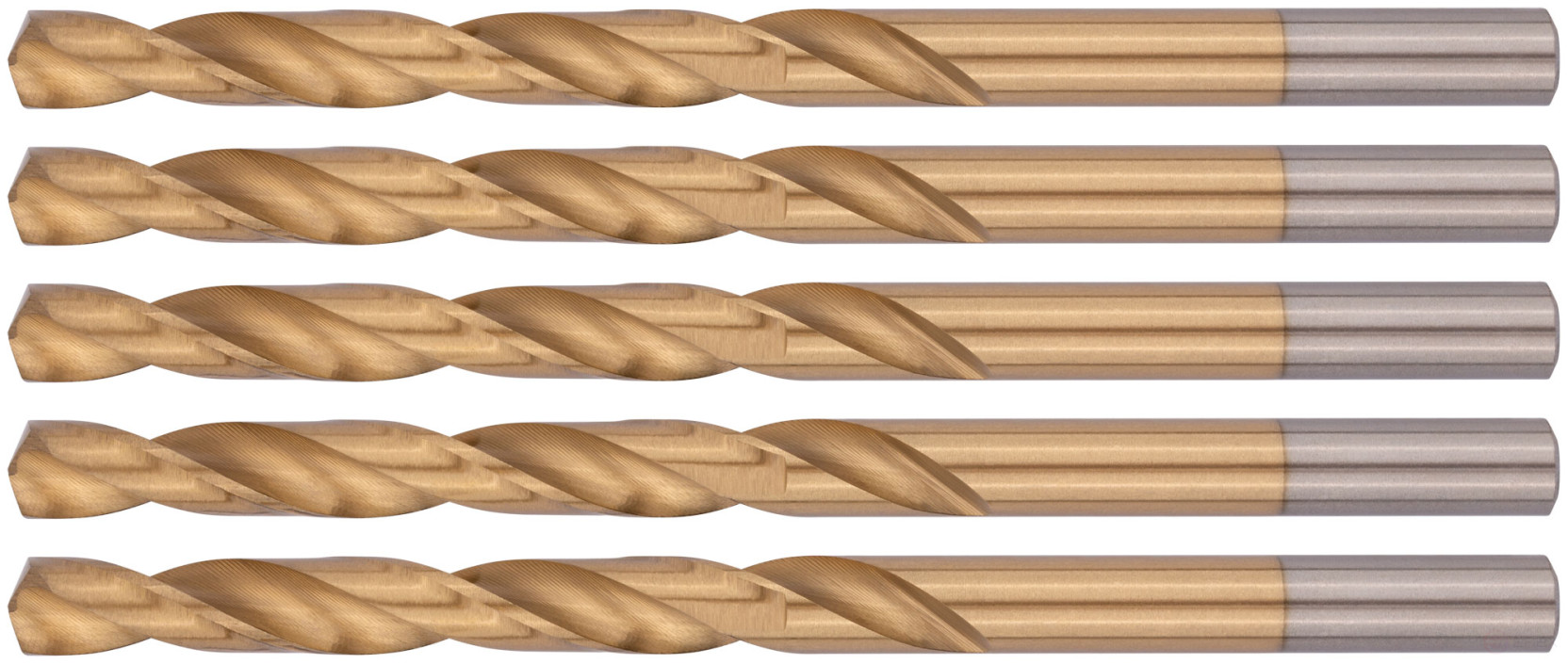 Сверла HSS по металлу, титановое покрытие 7,0 мм (5 шт.)