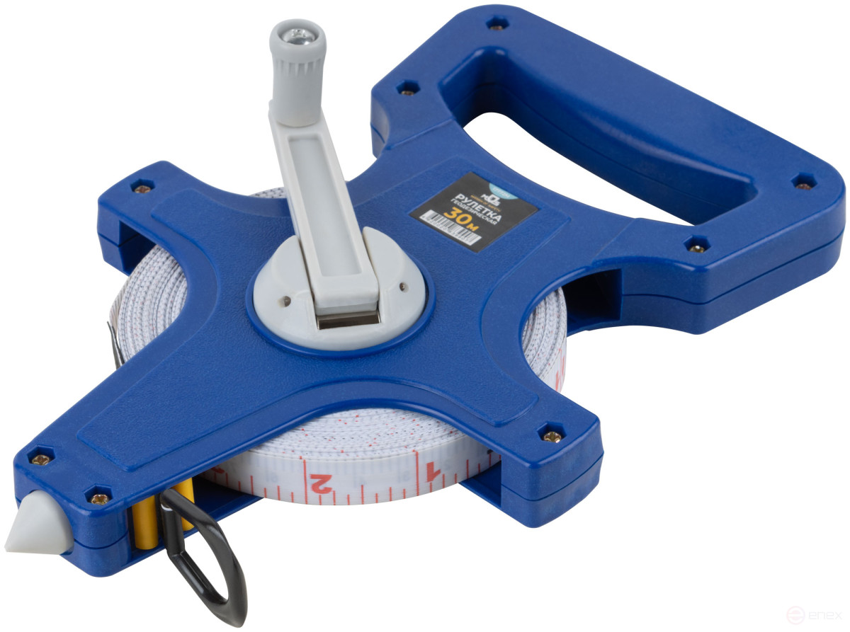 Geodetic tape measure, open case, fibreglass tape 30 m