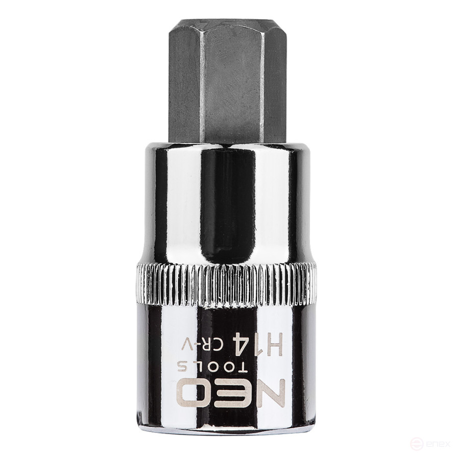 Головка торцевая с битой-вставкой HEX 1/2", H14 x 55 мм