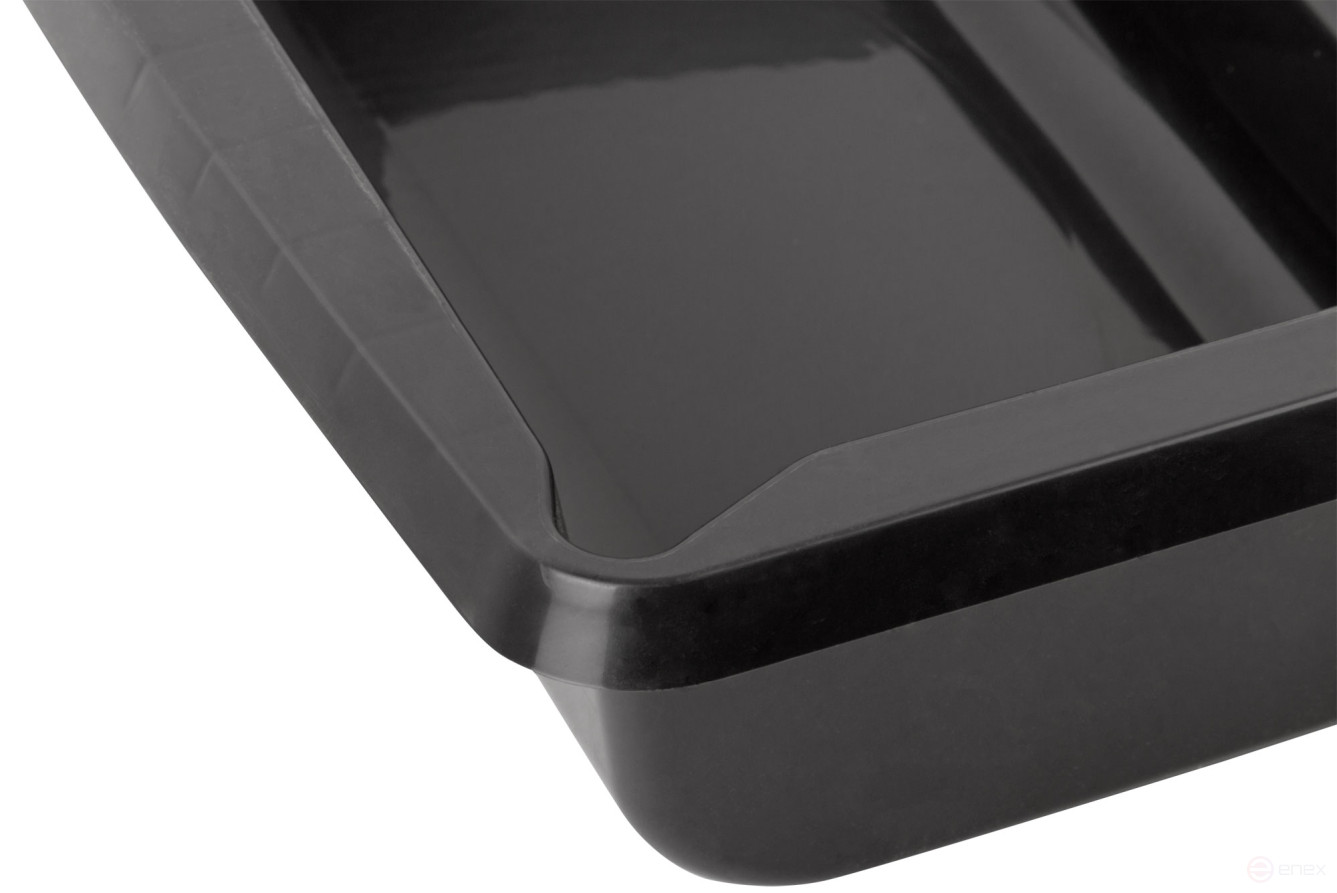 Paint tray 395 x 346 mm (black) with fixing pedal
