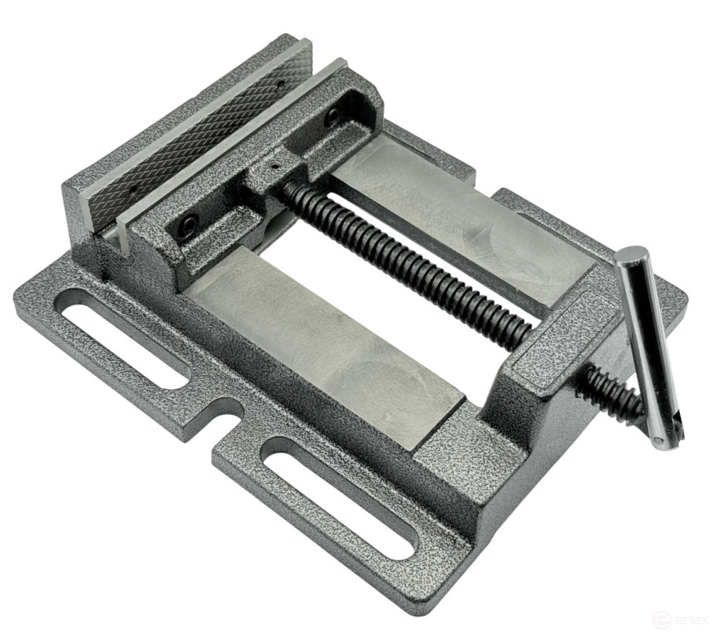 Machine tool vise for drilling machines, non-rotating L jaws 100 mm, series Q194A TORNERI T025885