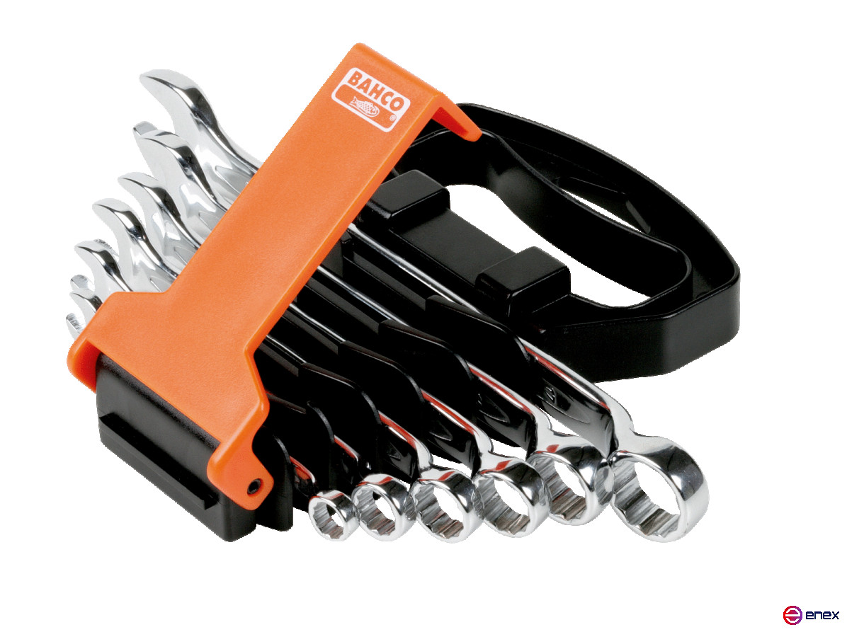 Набор комбинированных изогнутых гаечных ключей 8 - 17 мм, 6 шт