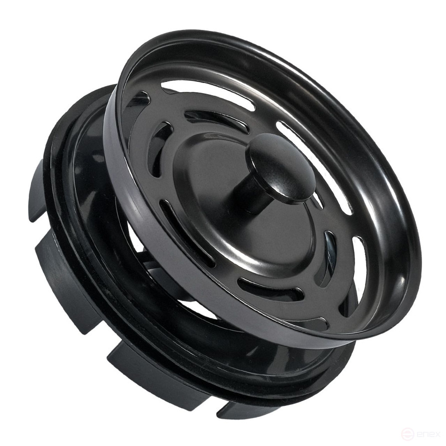 Chopper Kit Flange + BORT button (Black) (Sink Strainer)