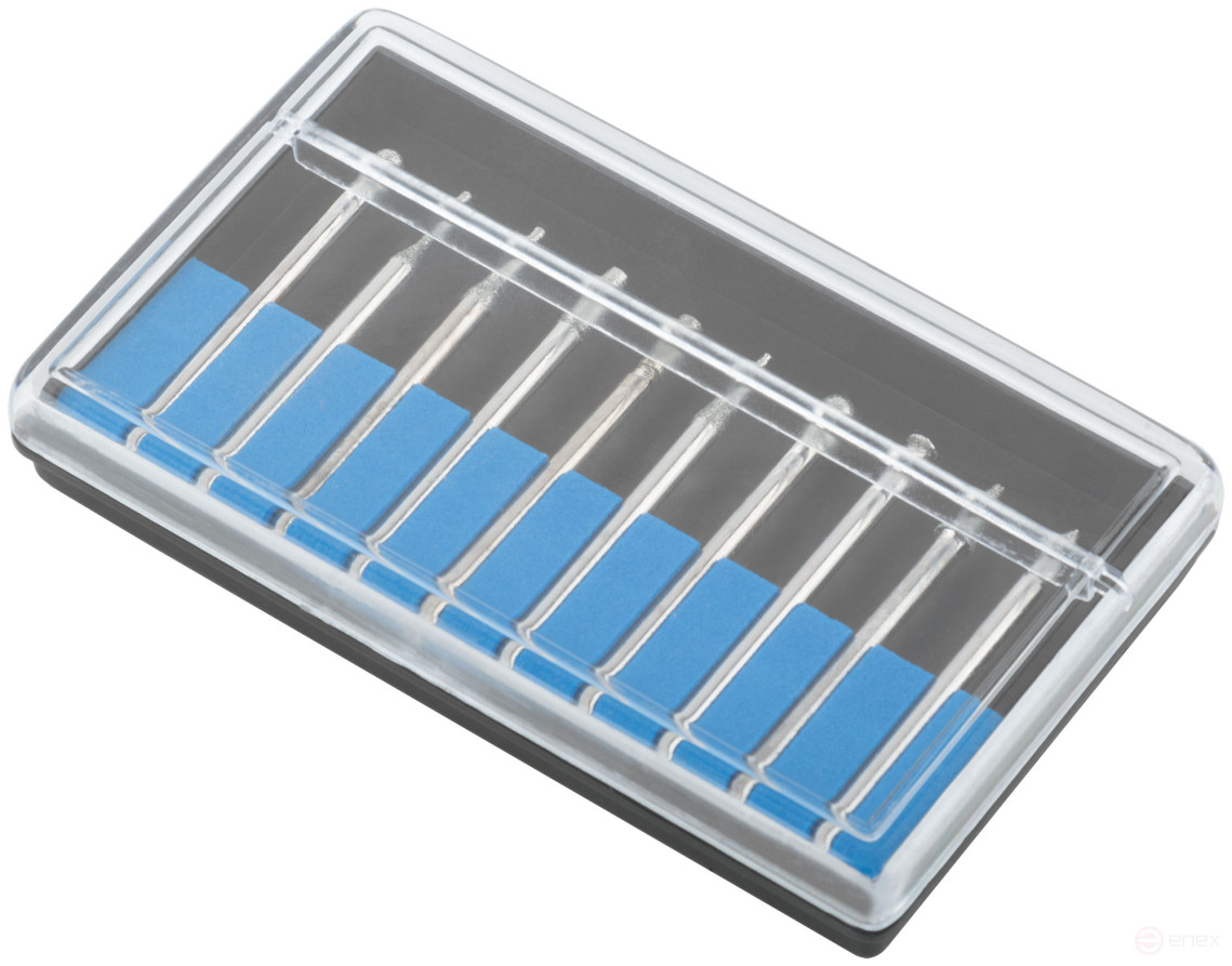 Шарошки, усиленная сталь с алмазным напылением, штифт диам. 3 мм, 10 шт.