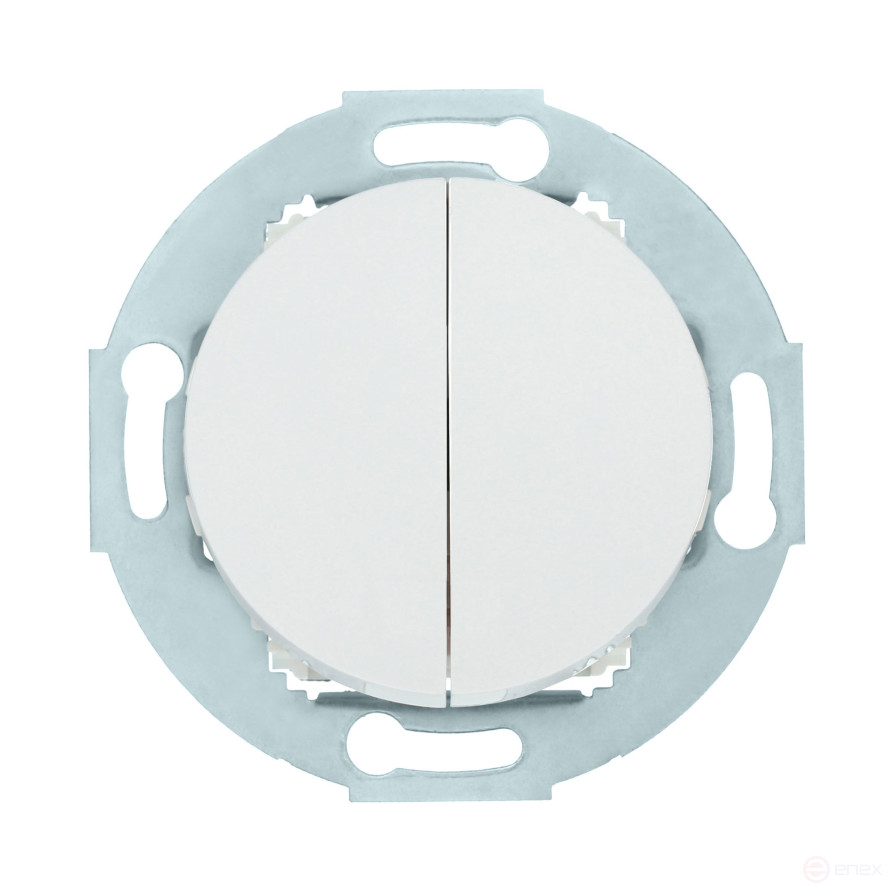 Two-key switch (circuit 5) 16 A, 250 B (white) Vintage