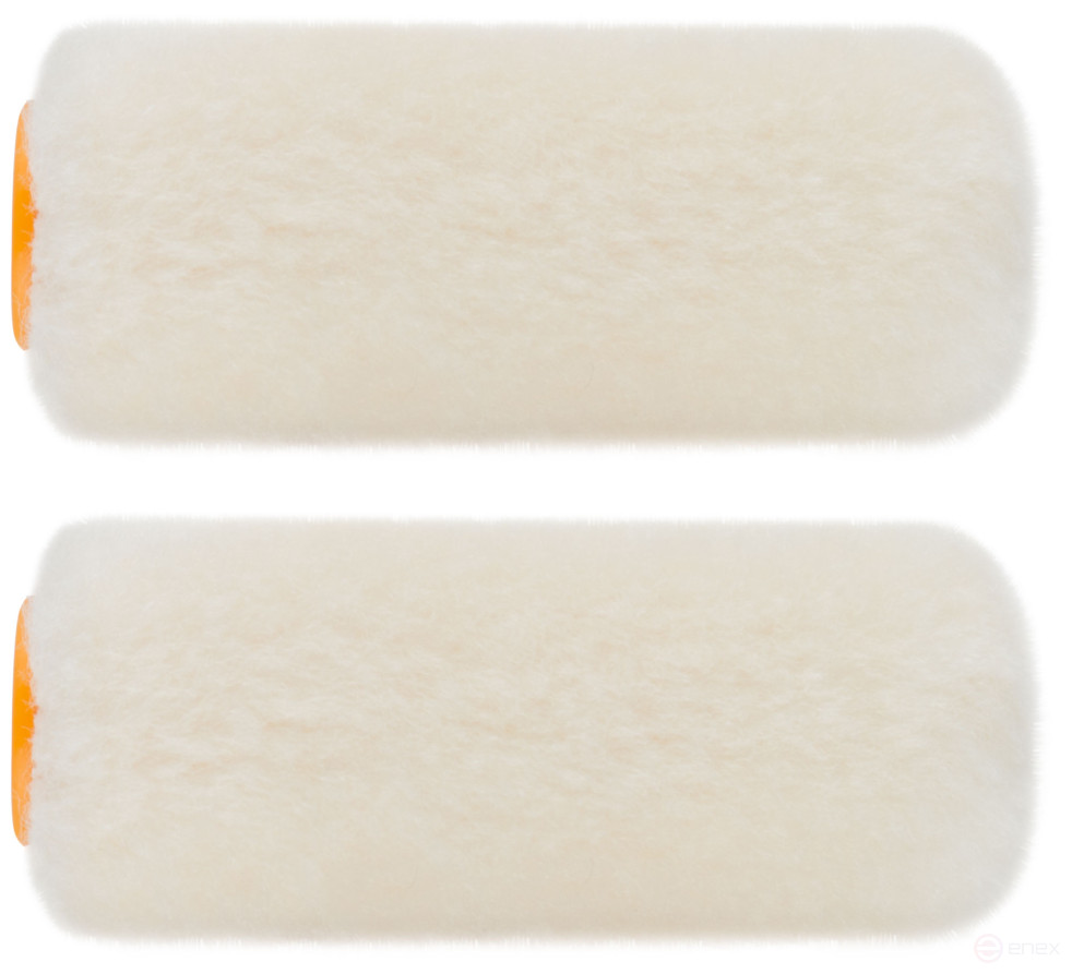 Rollers, core 15 mm, 100% velour, pile 5 mm, under 6 mm handle, 50 mm, 2 pcs.