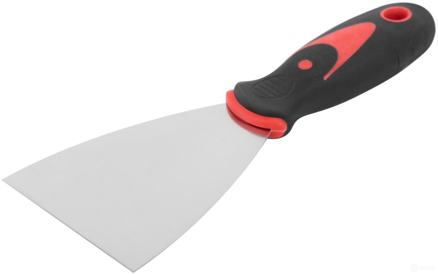 Spatula, stainless steelsteel, rubberized handle 3" (75 mm)