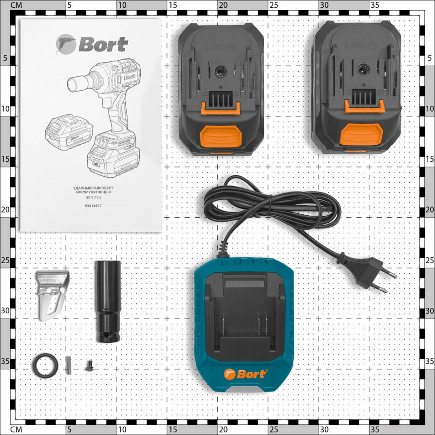 Гайковерт аккумуляторный BORT BSR-21U (2x4Ач+ЗУ)
