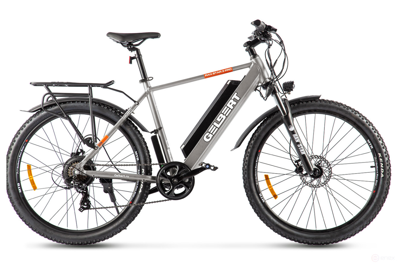 Электровелосипед Gelbert Ran Star 3 PRO, серый
