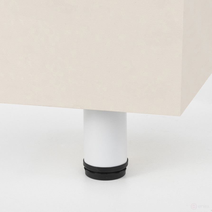 Опора меб. мет. d50 h100 с регул. белый AKS