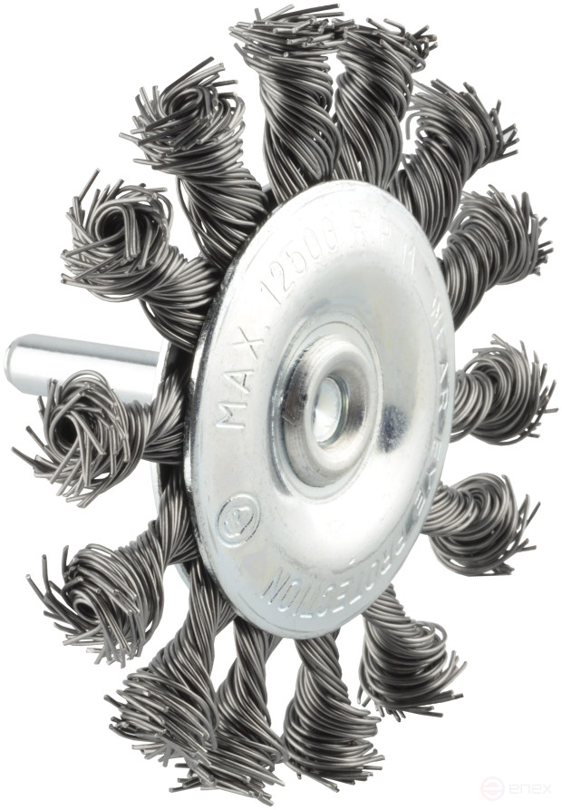 Flat drill cleaning brush D-75mm.twisted (Avtodor) 44071