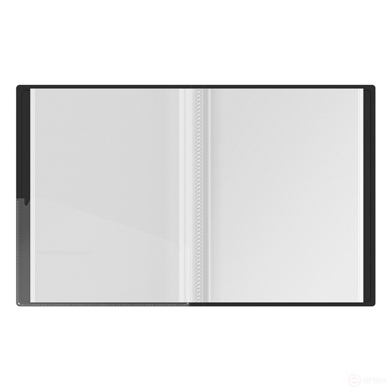 Folder with 20 Berlingo "Radiance" inserts, 17 mm, 600 microns, with inner pocket, blue/green gradient