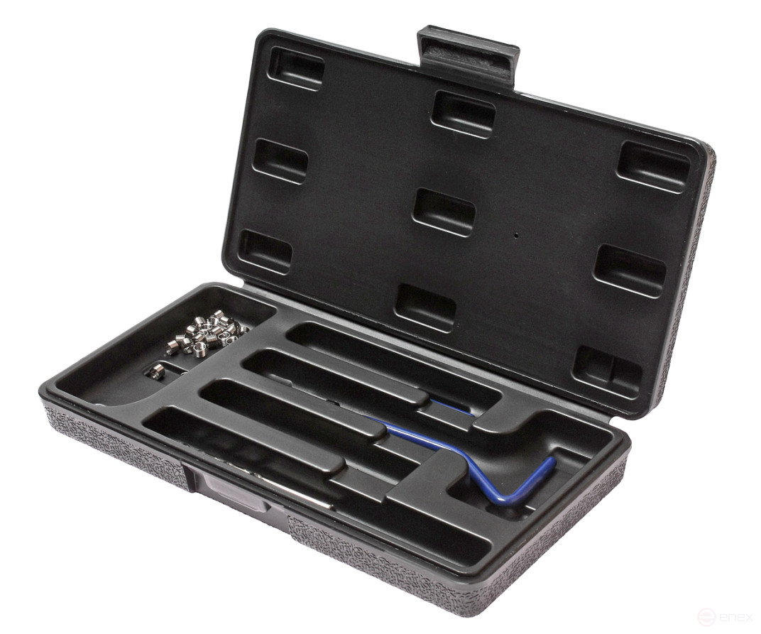 Набор инструментов и вставок для восстановления резьбы М5х0.8мм L=6.7мм 24 предмета JTC