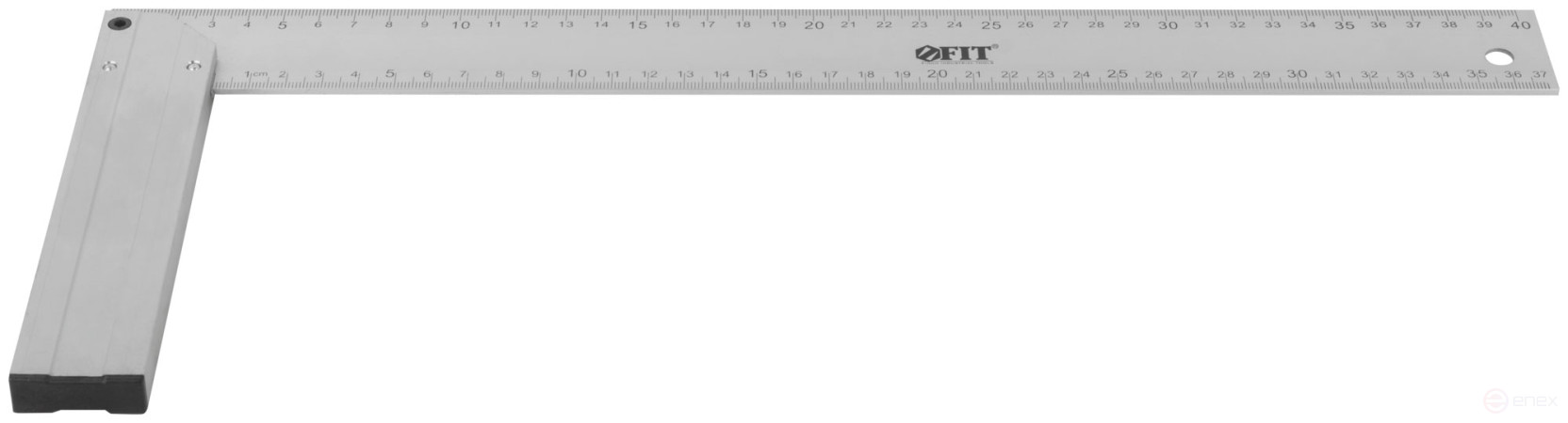 Угольник столярный литой алюминиевый Профи 400 мм