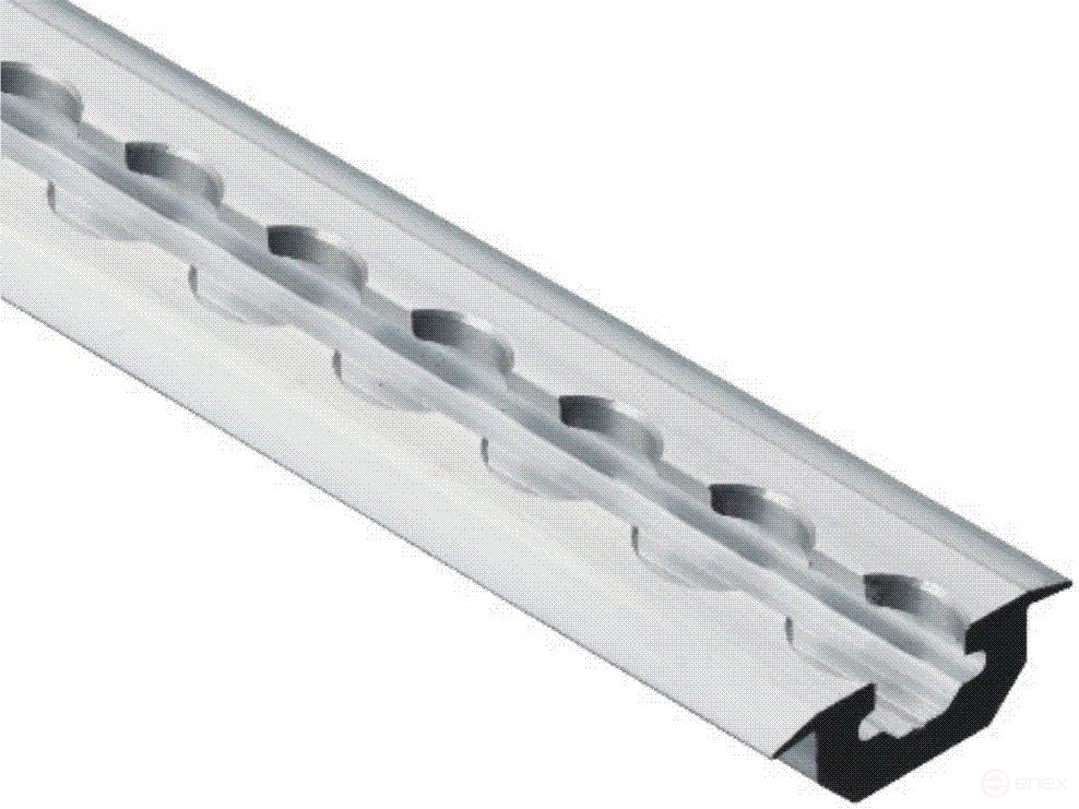 Рейка такелажная врезная в пол алюминиевая 2,95 м (TR2801A)