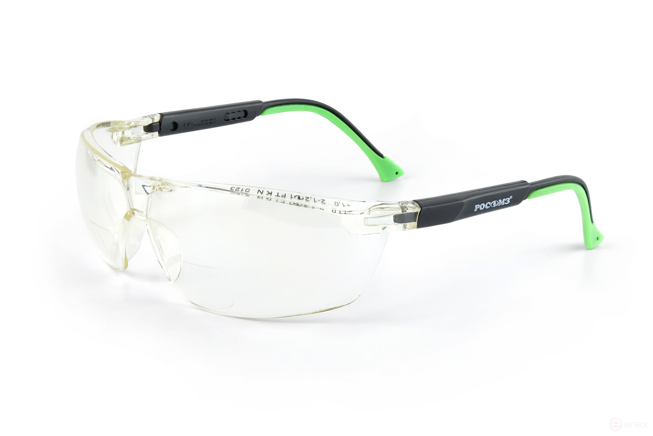 Safety glasses open O78 ABSOLUTE plus StrongGlass (2-1.2 PC) 17860/10, 30 pcs.