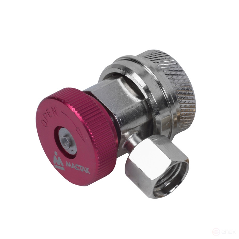 Quick-release coupling with valve, high pressure, freon R134a MASTAK 105-40014