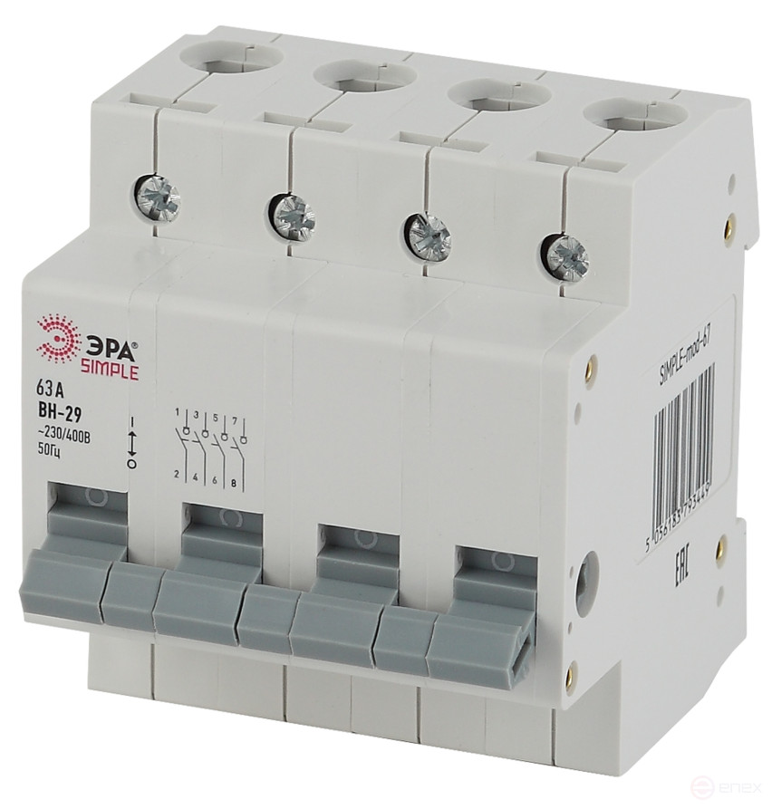 Load switch ERA SIMPLE SIMPLE-mod-70 4P 63A VN-29