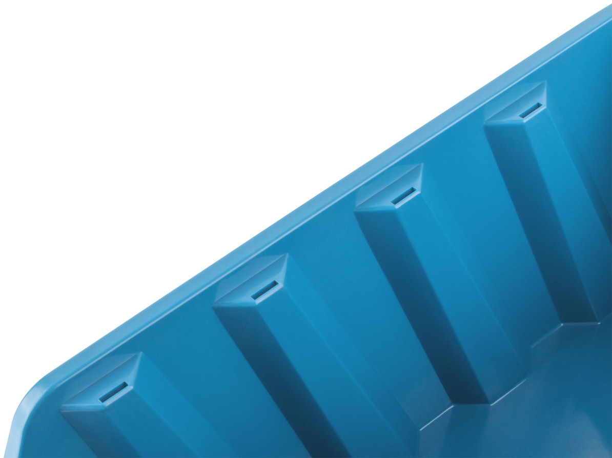 Лоток для крепежа пластиковый 375х225х160 мм синий