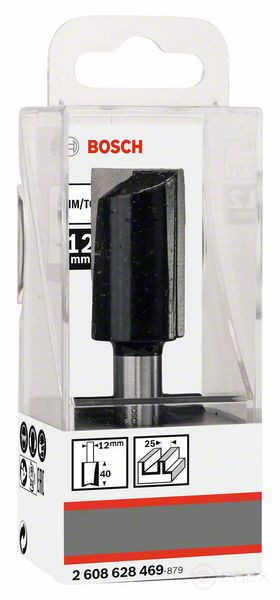 Пазовая фреза 12 mm, D1 25 mm, L 40 mm, G 81 mm