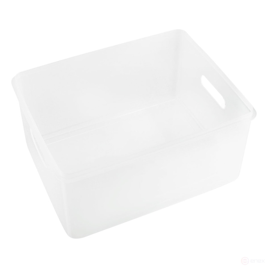 Контейнер для документов СТАММ А4, 260*330*160мм, пластик., прозрачный