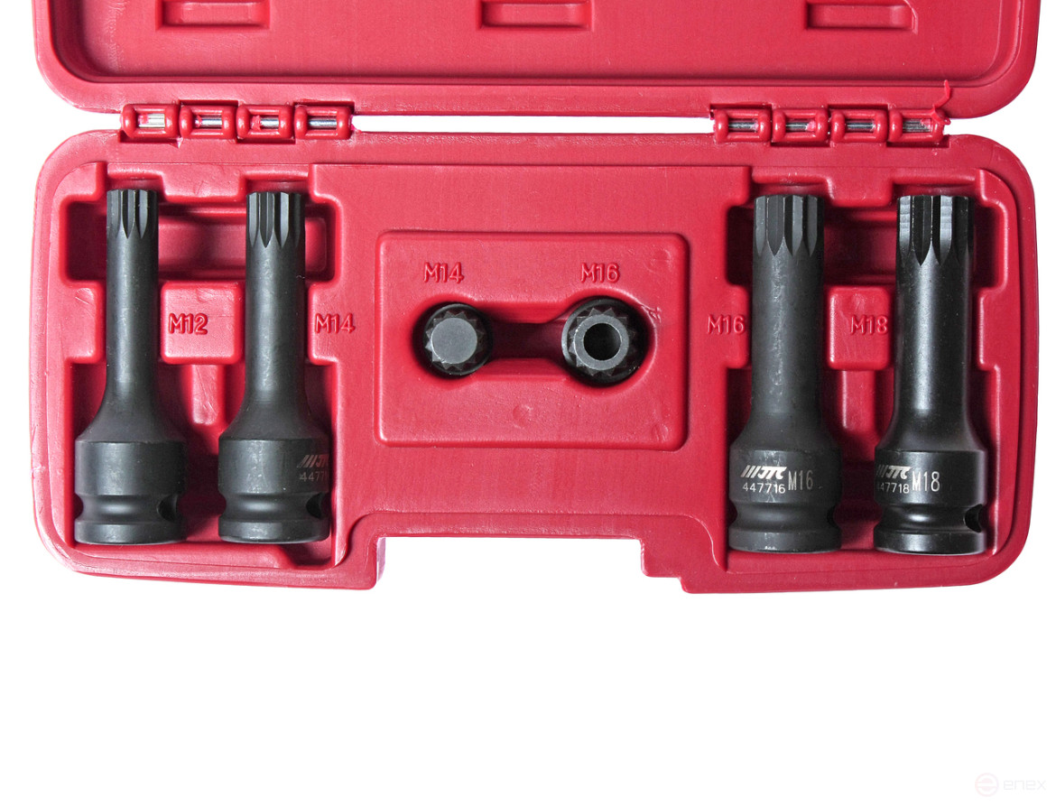 Набор головок сервисных 12-ти гранных (VW,AUDI) 6шт. JTC