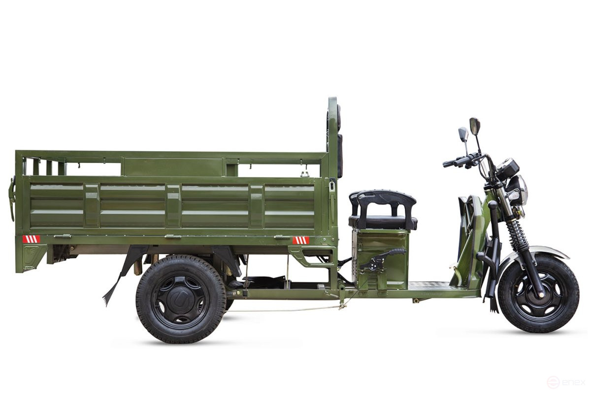 Cargo electric tricycle Rutrike D4 NEXT 1800 60V1200W, yellow