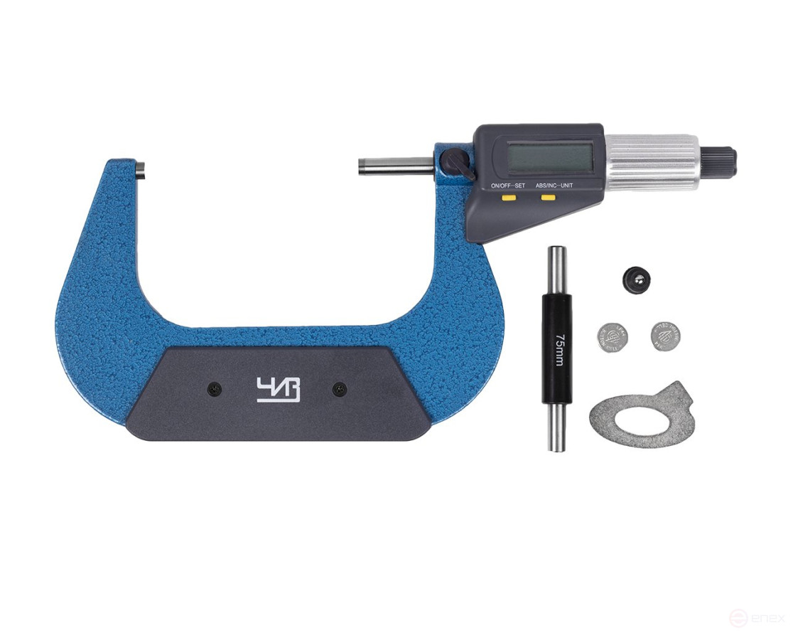 Микрометр гладкий МКЦ - 100 0,001 электр. 2 - кн. IP54 ЧИЗ