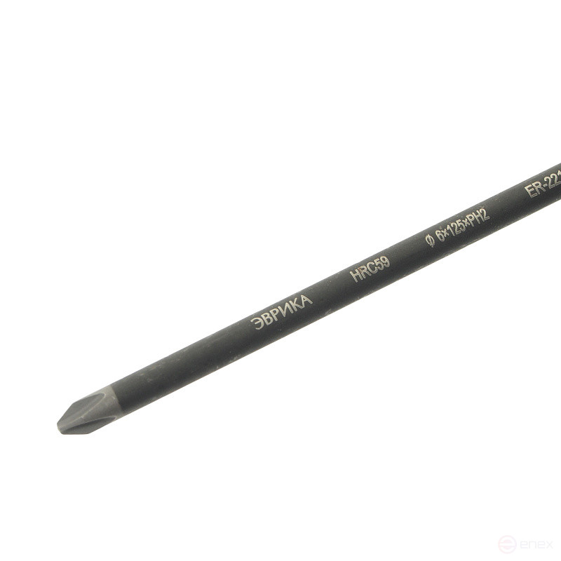 Phillips screwdriver PH2x125mm Ø6mm magnetic, rod S2, with holder HRC≥59 ER-22125PH EUREKA /1/12/144 NEW
