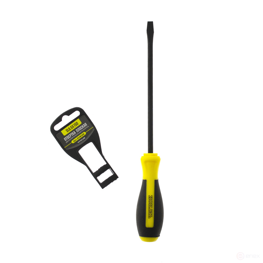 Отвертка плоская SL6.5х150, Чеглок (12/144)