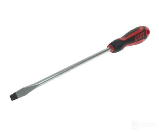 Slotted screwdriver SL 8.0x200mm reinforced (Cr-Mo steel) JTC