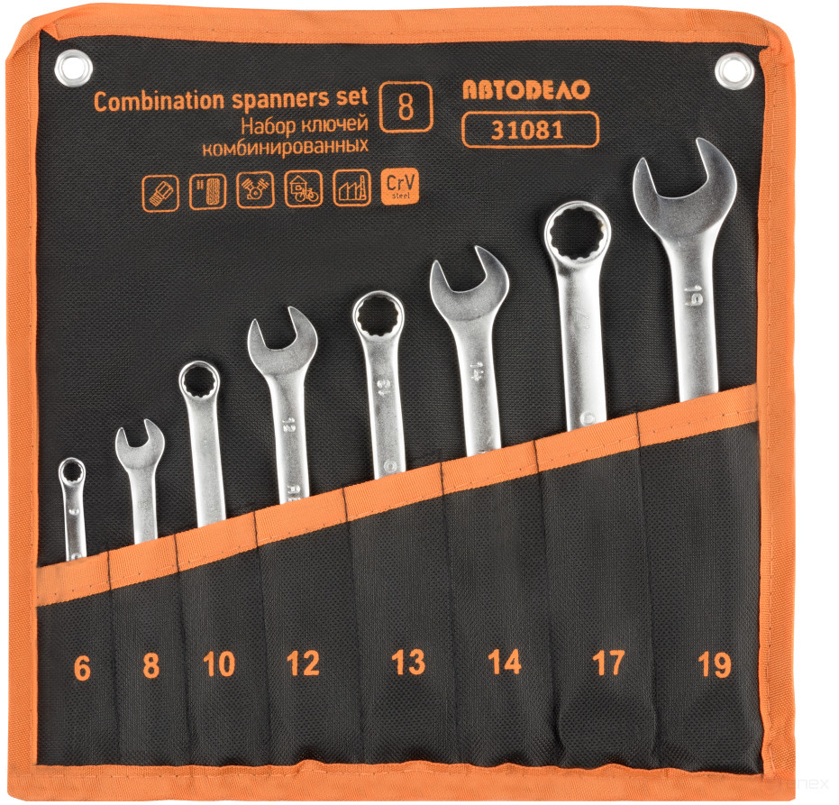 Набор комбинир.ключей АвтоDело 8шт.(сумка) 31081