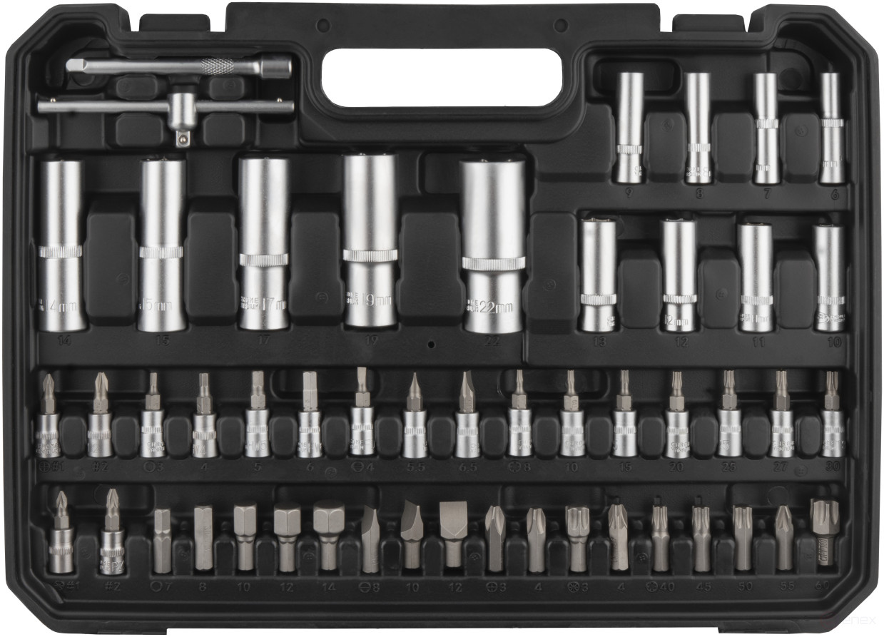 Набор головок торц. и вставок 108пр.1/2"1/4"DR (АвтоDело) 39818