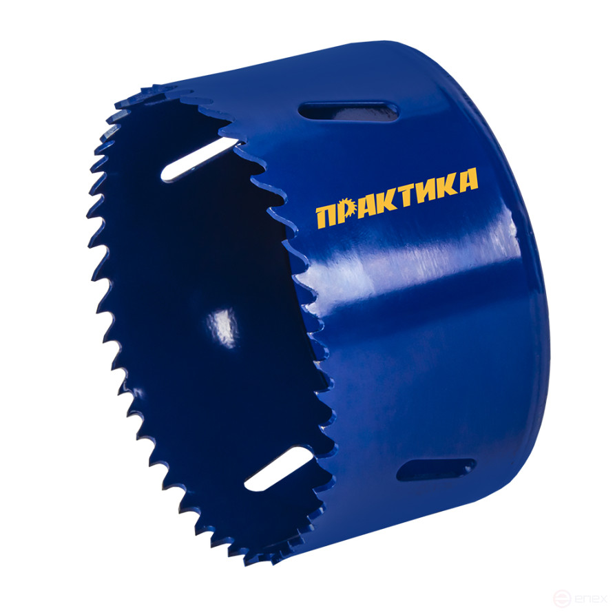 Коронка биметаллическая ПРАКТИКА 83 мм (1шт), клипса (036-056)