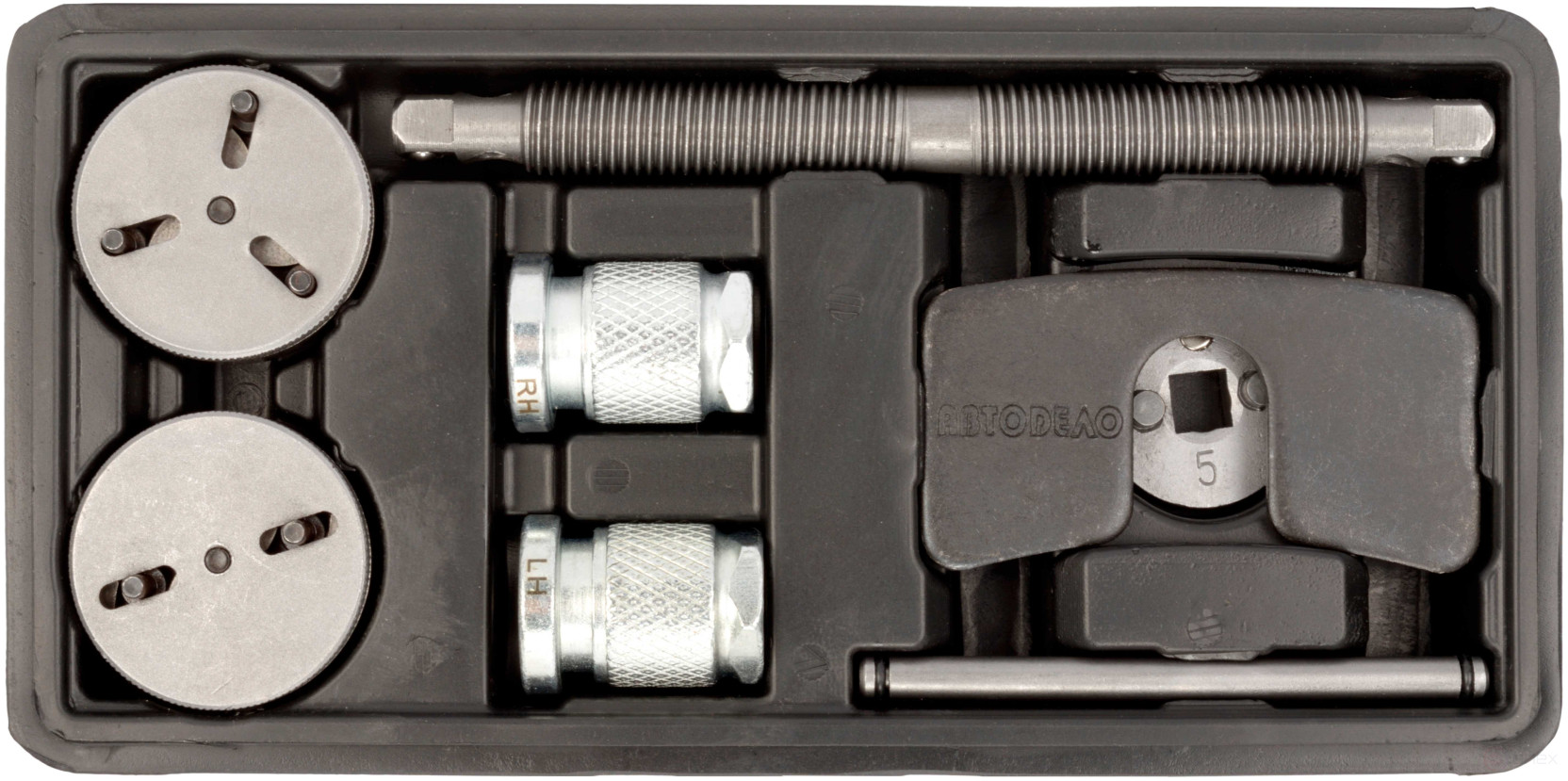 Набор для сведения тормозных цилиндров 8пр. с регулируемыми адаптерами (АвтоDело) 40940