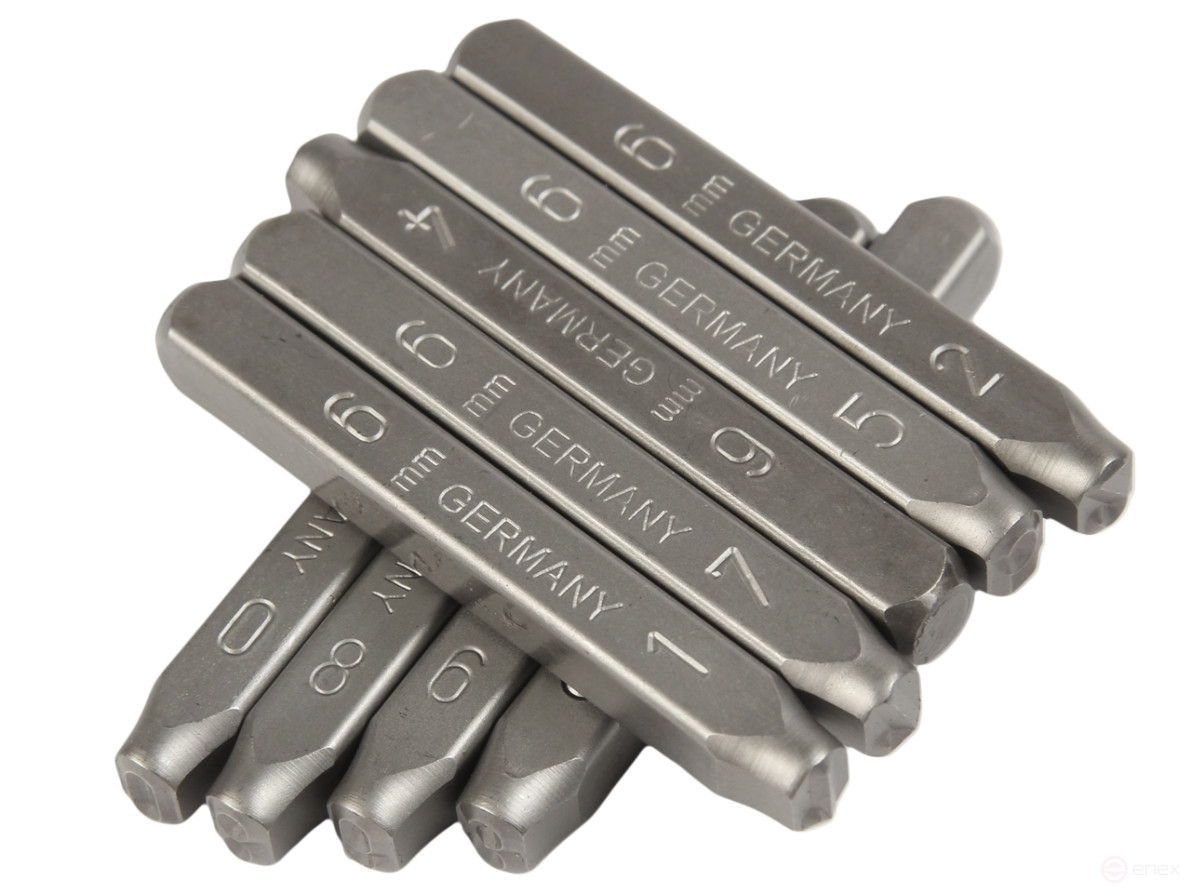 The stamps are digital 6mm (HRC 60+-2 deg. DIN 1451) JTC