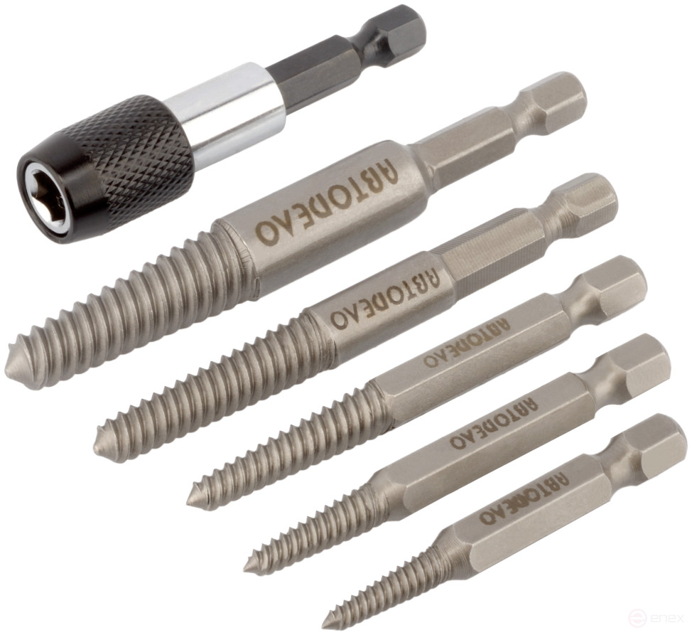 Набор экстракторов для шуруповерта М3-М18 (5шт. пл/кейс) АвтоDело 40289