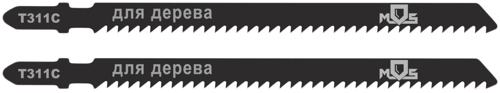 Blades for electric jigsaw, T311C, wood, HCS, 126 mm, 2 pcs.