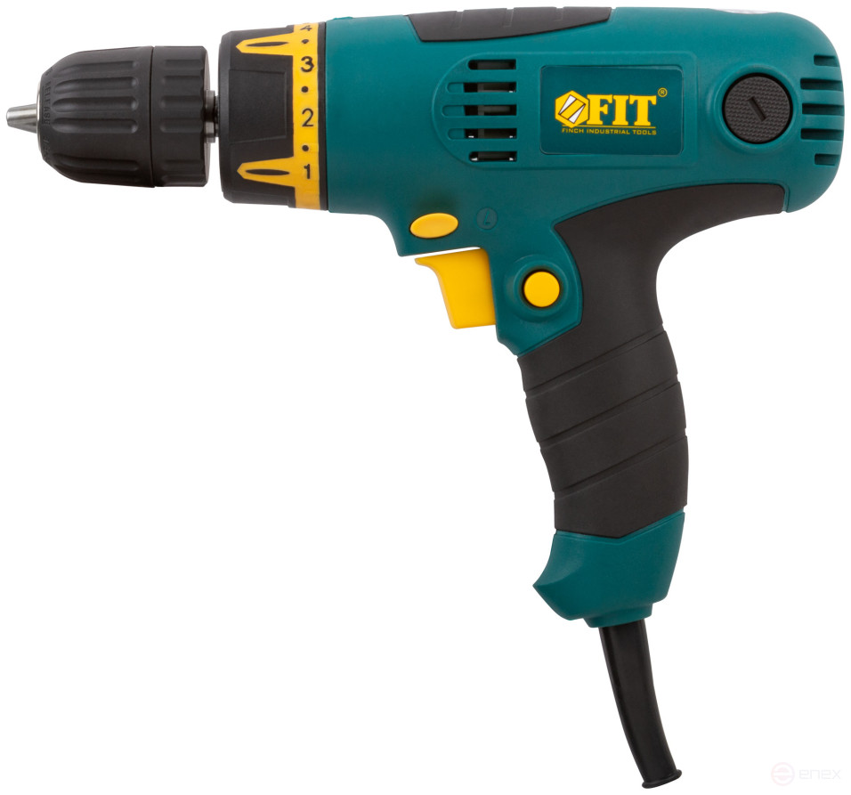 Electric drill-Screwdriver 350 W; 0-700 rpm; BzP 10 mm; cut. incl.; 22 Nm; 16+1; BS brushes; 1.3 kg; box