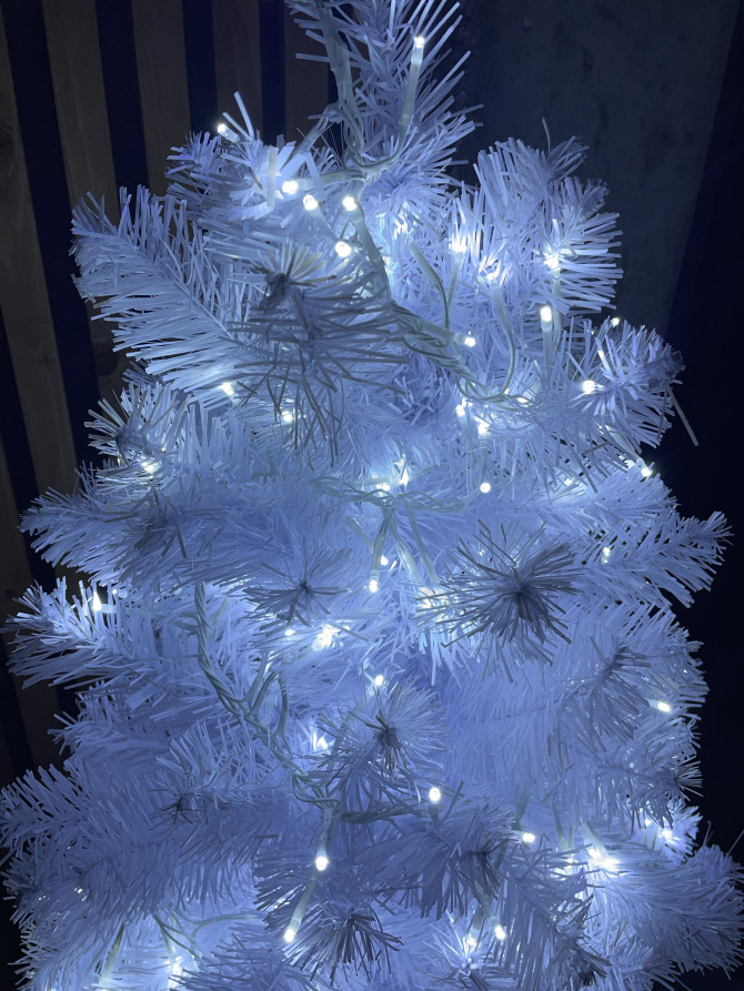 LED Christmas Garland ERA ENIN - WC Tinsel 3.9m White Wire Cold Light