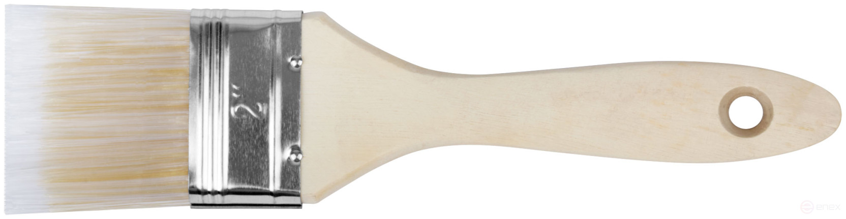 Кисть флейцевая "Аква", искусственная щетина, деревянная ручка 2" (50 мм)