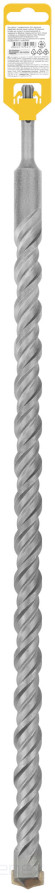 Бур по бетону SDS PLUS, Профи, W-образная вставка, двойная спираль, 25 х 600 мм
