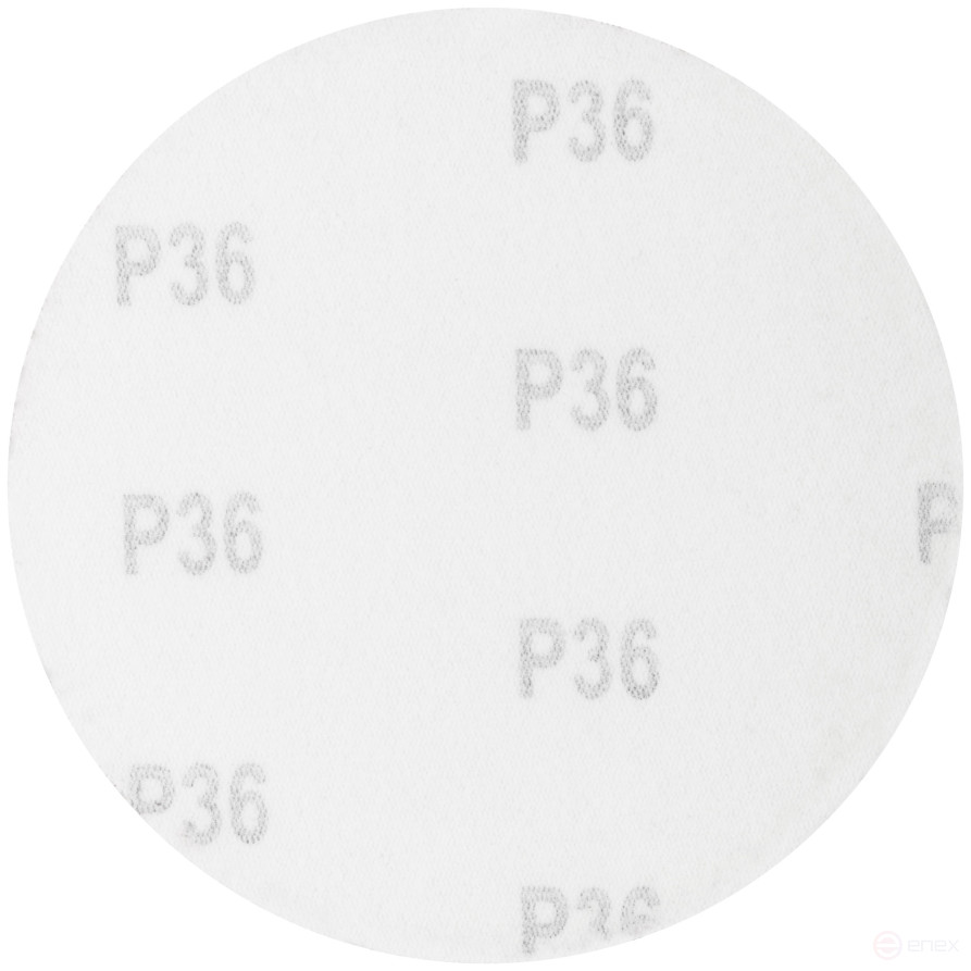 Круги шлифовальные сплошные (липучка), алюминий-оксидные, 125 мм, 5 шт. Р 36