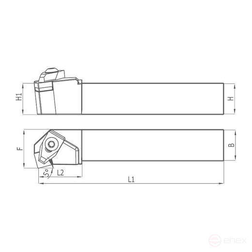 Heikenei Tslnr Snmg 1906 Державка токарная для наружного точения, 40x40