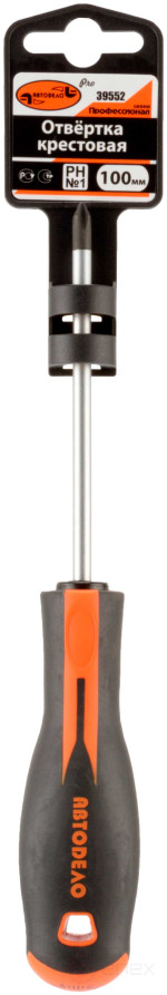 Отвертка крестовая "АвтоDело PRO" PH1x 75мм (39551)
